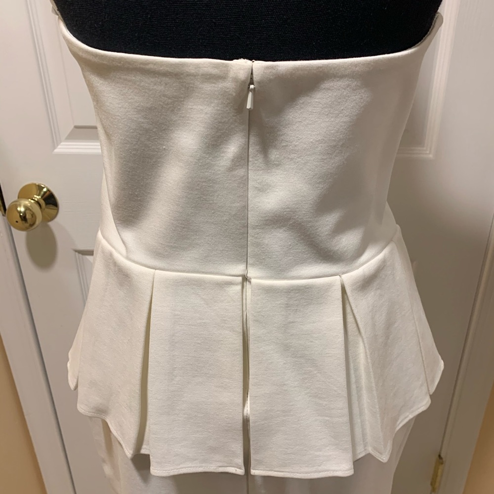 Talulah strapless peplum style mini dress size L - Picture 6 of 15